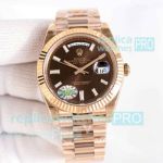 TWB Swiss 2836 Replica Rolex Day-Date II 40mm Rose Gold Presidential Watch 